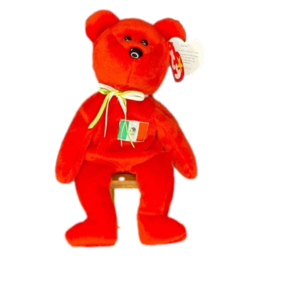 Ty Beanie Baby Osito Bear Mexico Flag Mint Condition 1999 - Error, Typo - Picture 1 of 6